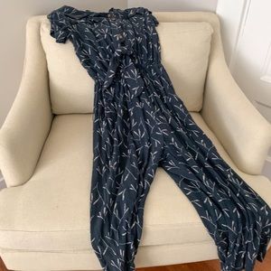 Universal Thread Tie-Front Jumpsuit
